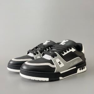 Aurora Custom Louis Vuitton Trainer Sneaker "Black/Grey/White" (1:1 Deconstructed)