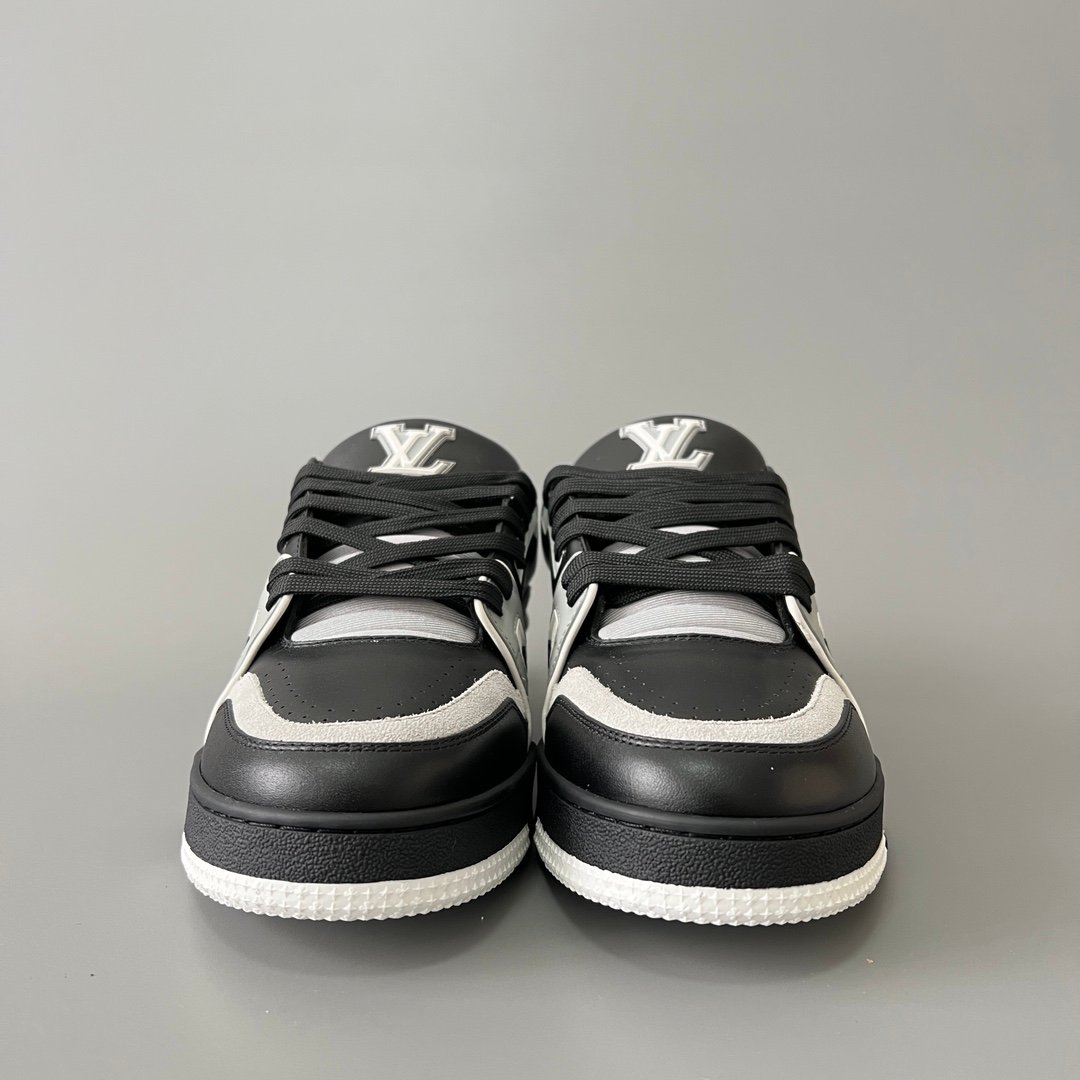 Aurora Custom Louis Vuitton Trainer Sneaker "Black/Grey/White" (1:1 Deconstructed) - Image 2