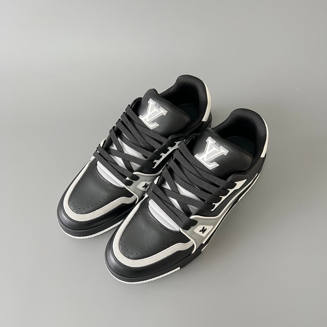 Aurora Custom Louis Vuitton Trainer Sneaker "Black/Grey/White" (1:1 Deconstructed) - Image 8