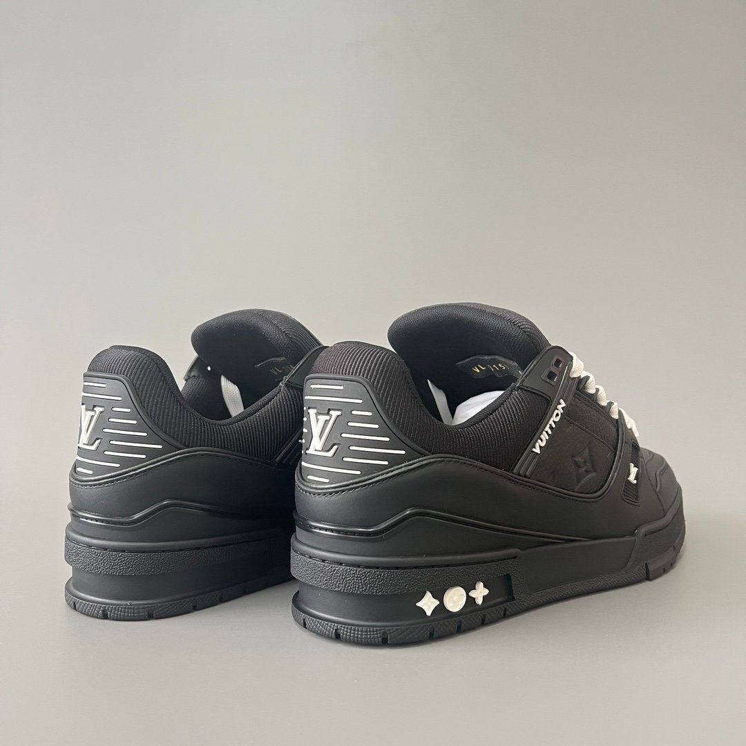 Aurora Custom Louis Vuitton Trainer Sneaker "Triple Black Monogram" (1:1 Deconstructed) - Image 4
