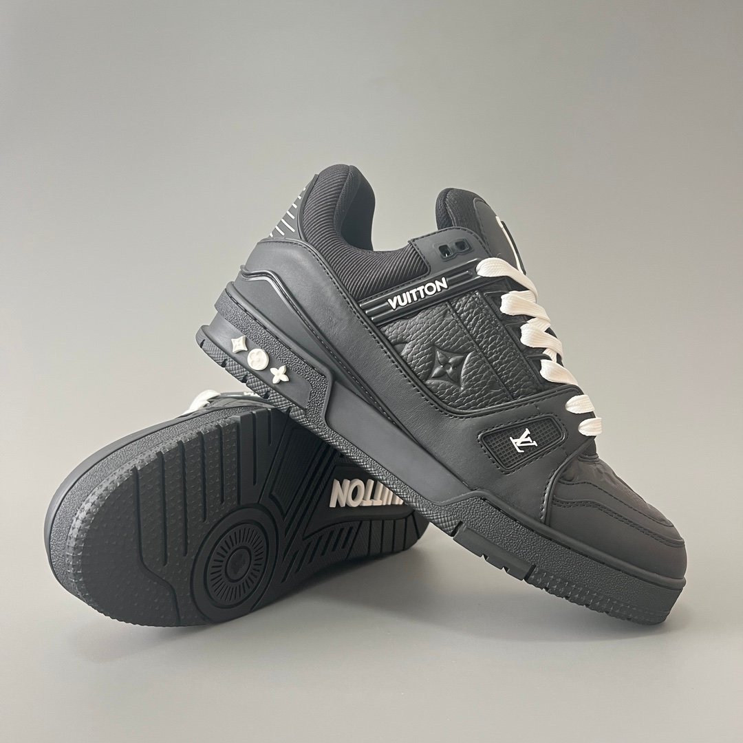 Aurora Custom Louis Vuitton Trainer Sneaker "Triple Black Monogram" (1:1 Deconstructed) - Image 7