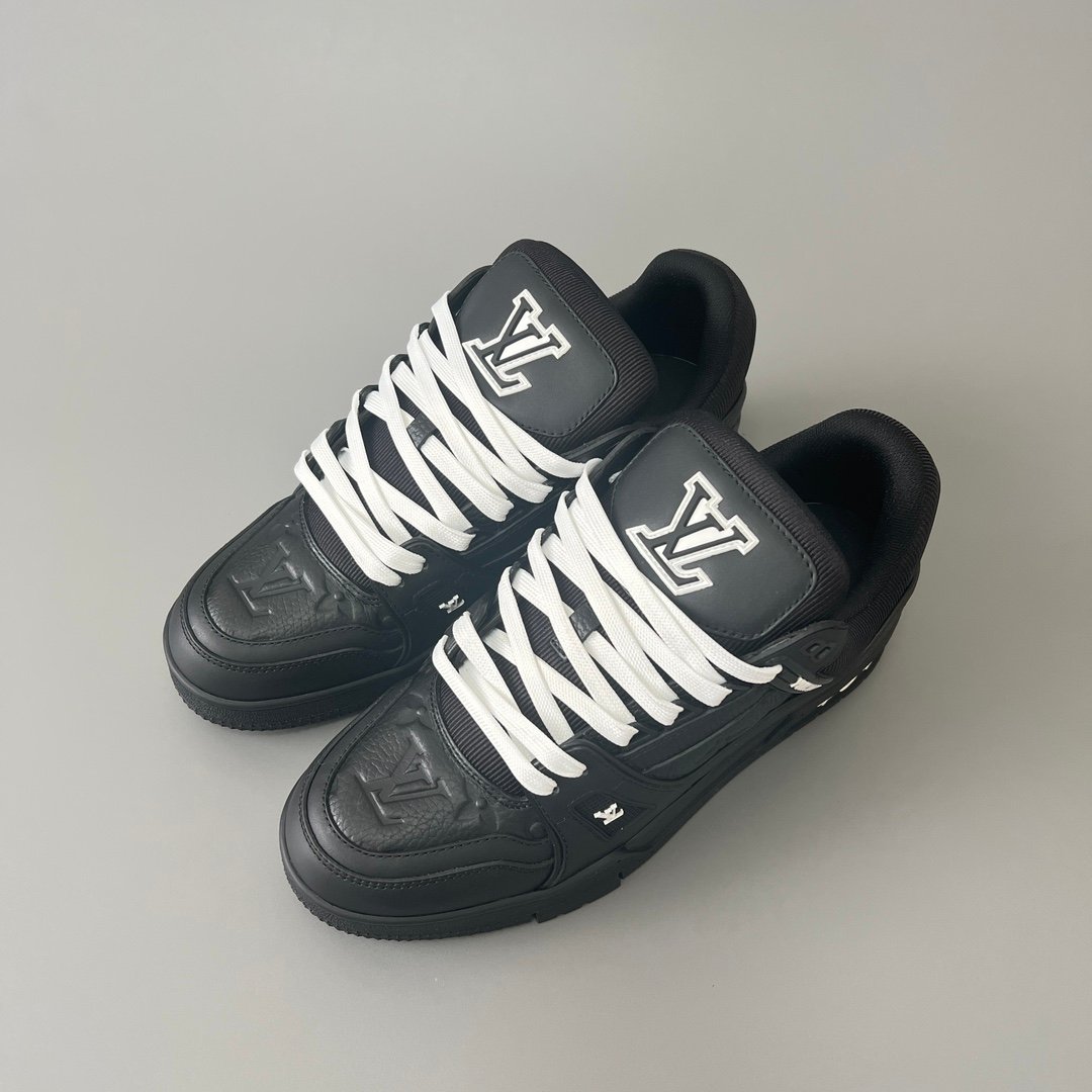 Aurora Custom Louis Vuitton Trainer Sneaker "Triple Black Monogram" (1:1 Deconstructed) - Image 8