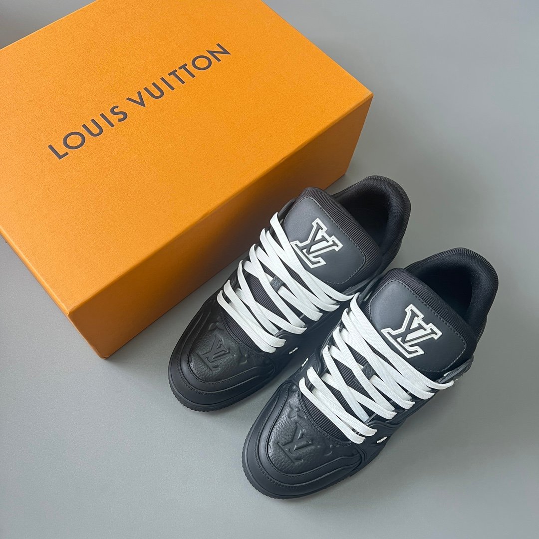 Aurora Custom Louis Vuitton Trainer Sneaker "Triple Black Monogram" (1:1 Deconstructed) - Image 9