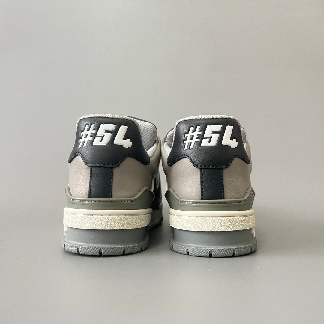 Aurora Custom Louis Vuitton Trainer Sneaker "Black/Grey/Red" (1:1 Deconstructed) - Image 5