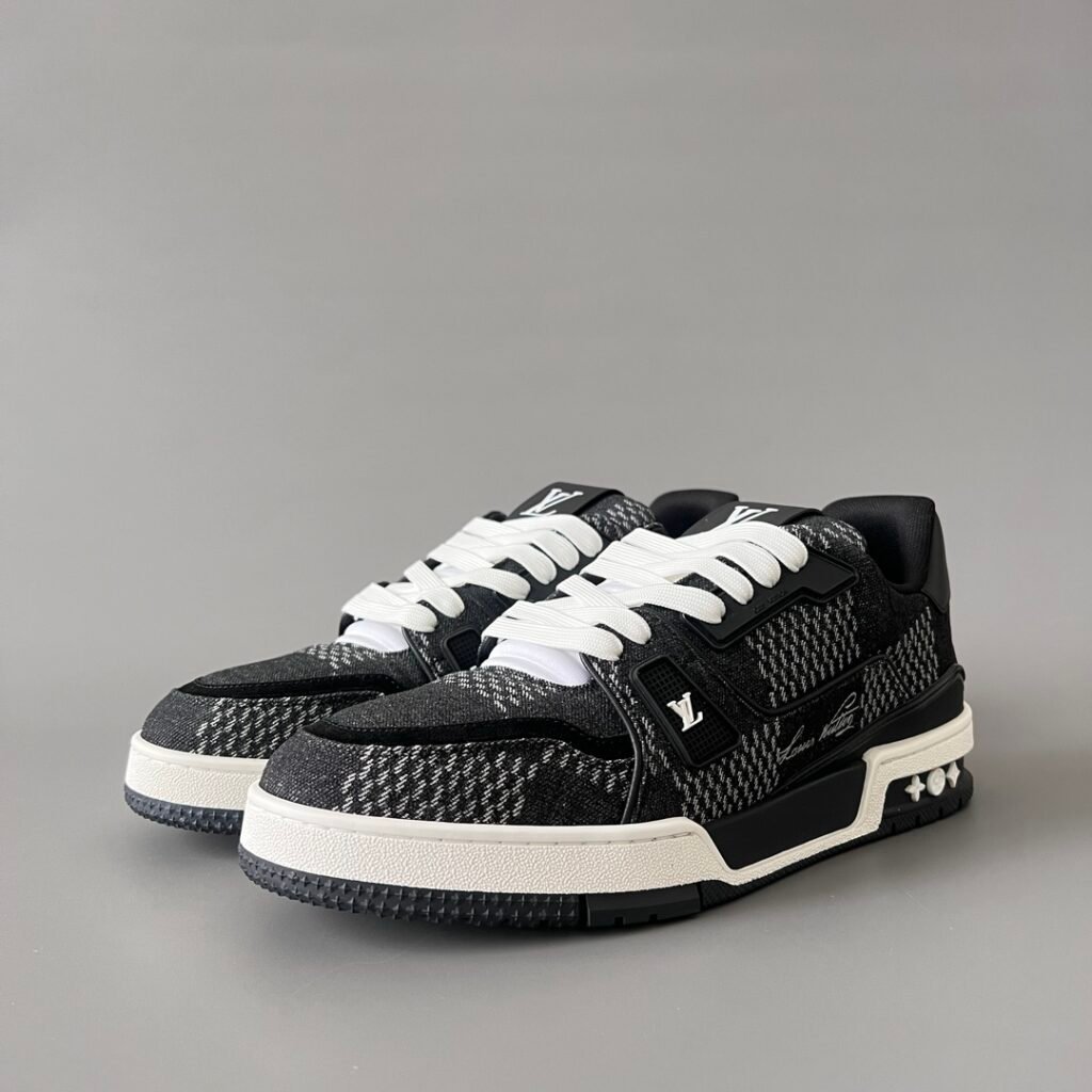 Aurora Custom Louis Vuitton Trainer "Black Monogram Denim" (1:1 Deconstructed)