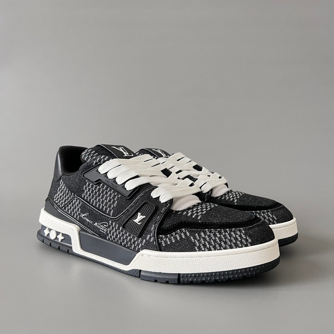 Aurora Custom Louis Vuitton Trainer "Black Monogram Denim" (1:1 Deconstructed) - Image 3