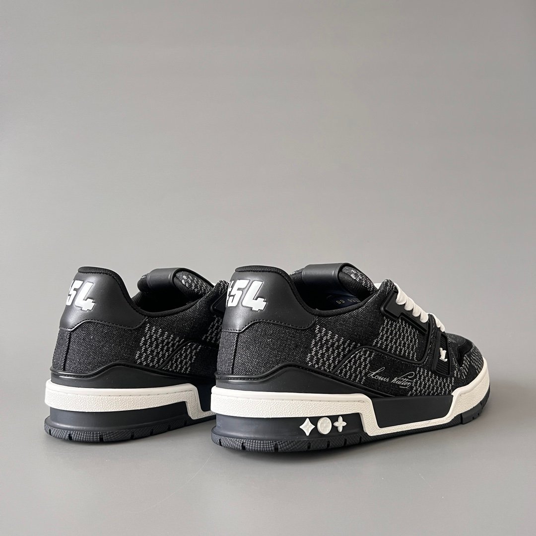 Aurora Custom Louis Vuitton Trainer "Black Monogram Denim" (1:1 Deconstructed) - Image 4