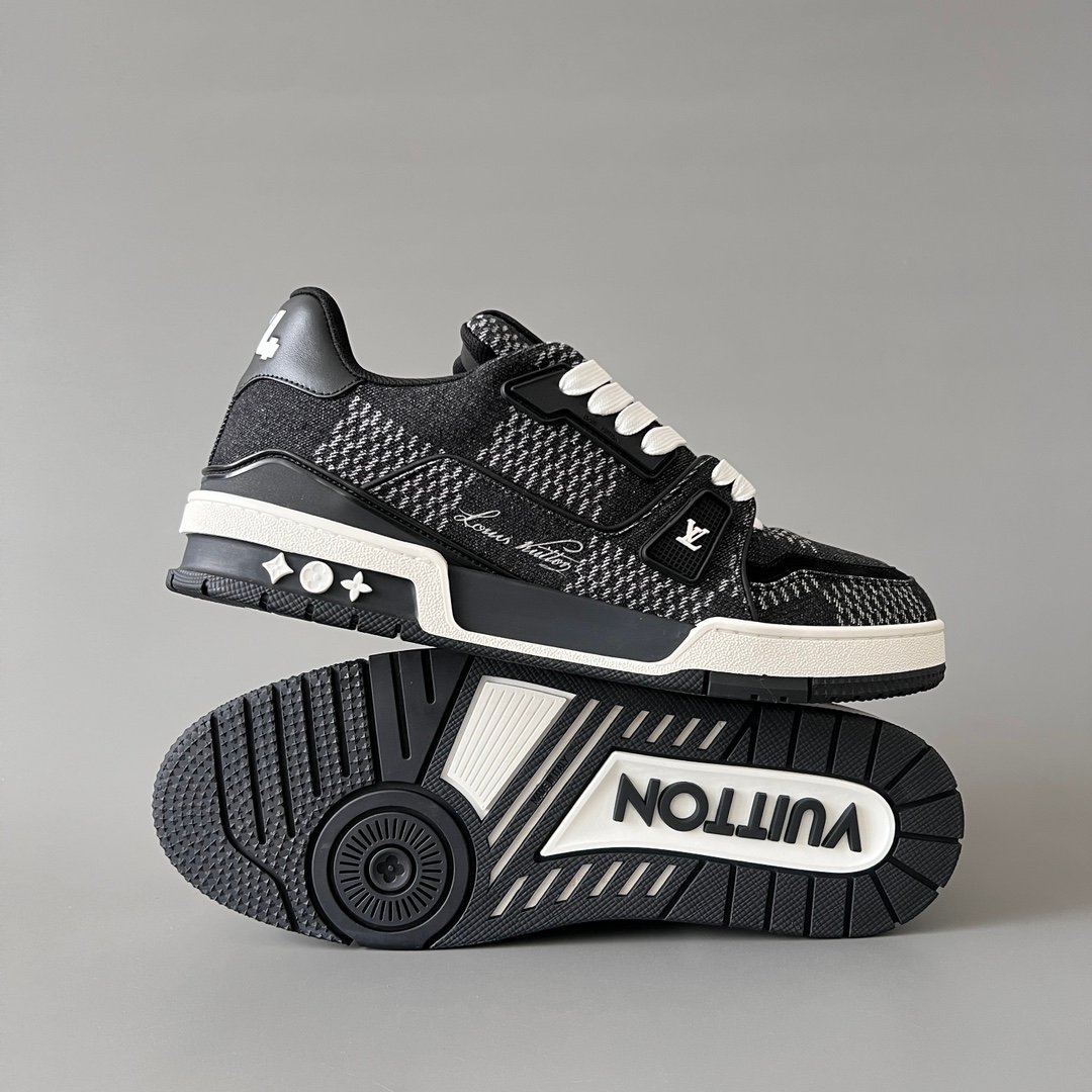 Aurora Custom Louis Vuitton Trainer "Black Monogram Denim" (1:1 Deconstructed) - Image 6