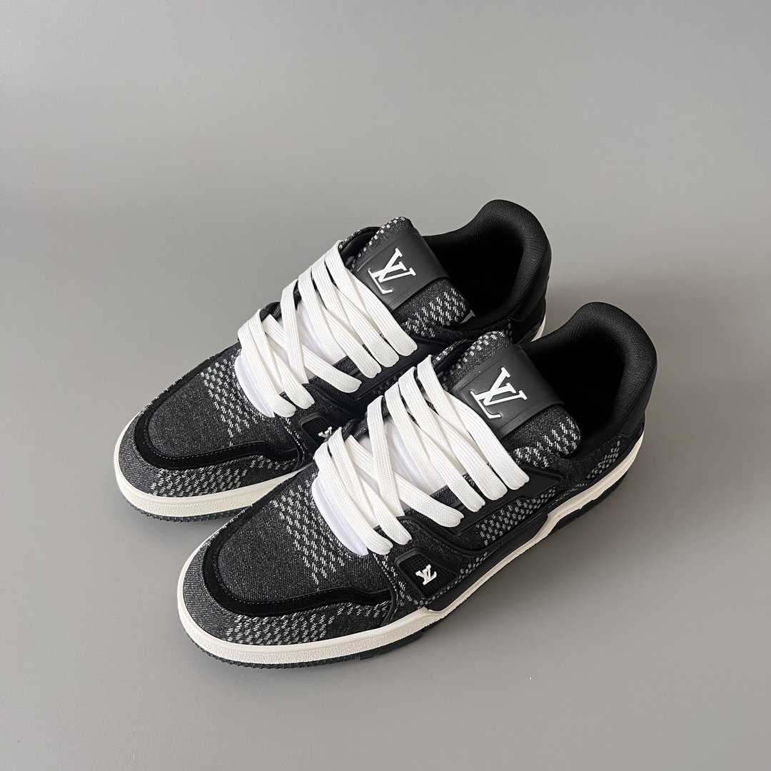 Aurora Custom Louis Vuitton Trainer "Black Monogram Denim" (1:1 Deconstructed) - Image 8