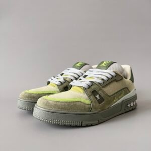Aurora Custom Louis Vuitton Trainer "Olive Lime Tech" (1:1 Deconstructed)