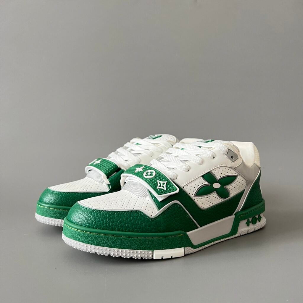 Aurora Custom Louis Vuitton Trainer "Forest Green Evolution" (1:1 Deconstructed)