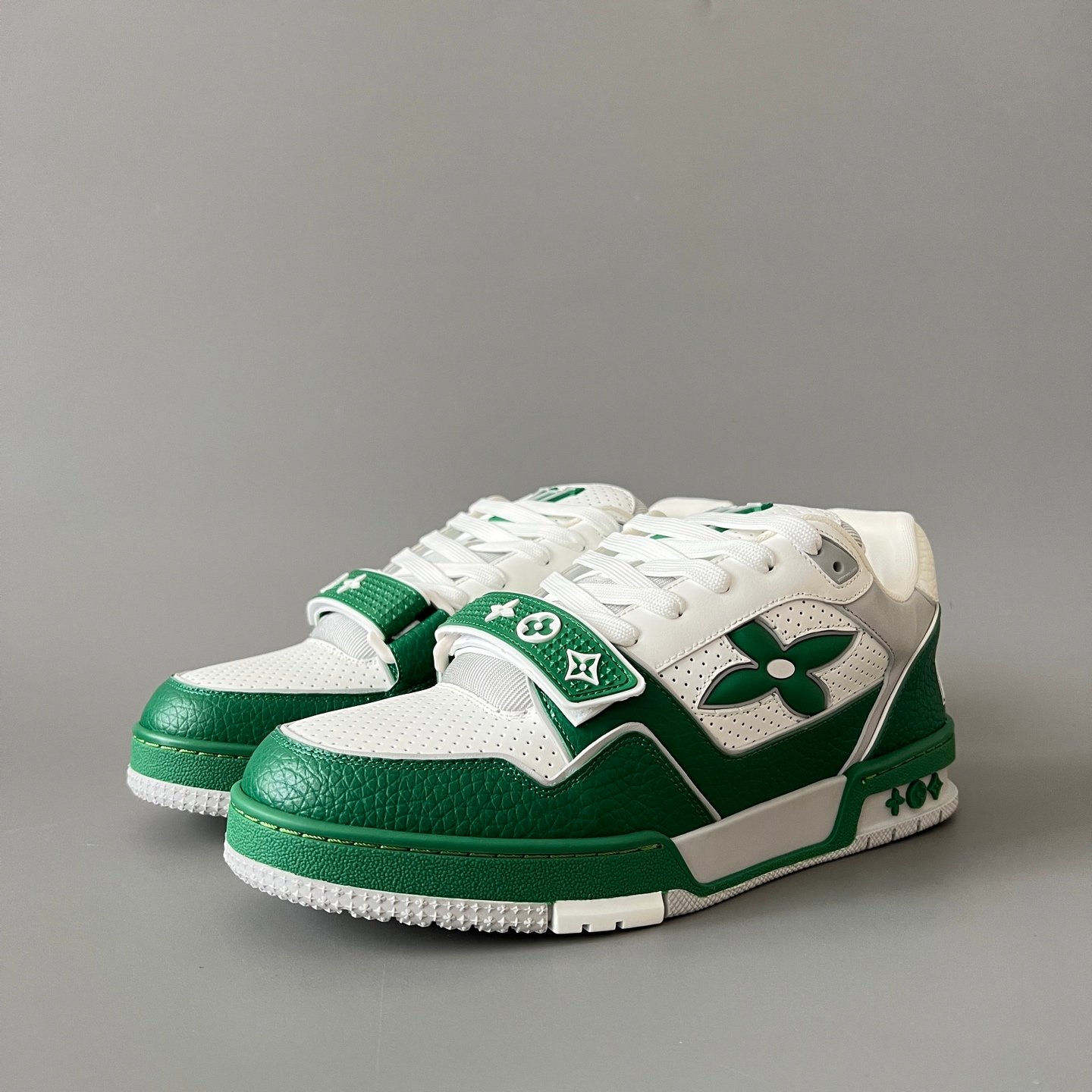 Aurora Custom Louis Vuitton Trainer "Forest Green Evolution" (1:1 Deconstructed)