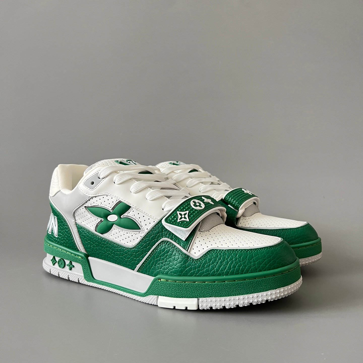 Aurora Custom Louis Vuitton Trainer "Forest Green Evolution" (1:1 Deconstructed) - Image 3