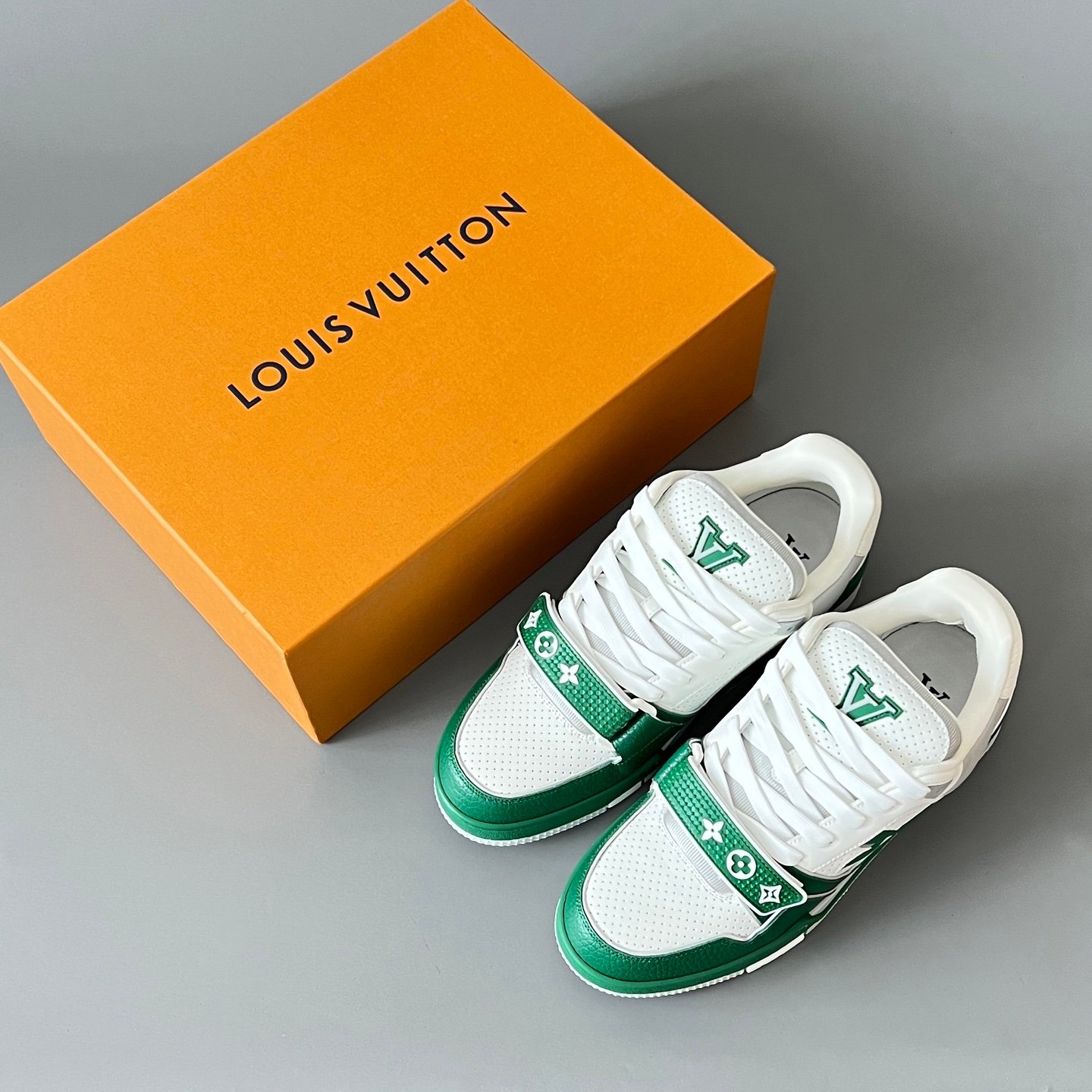 Aurora Custom Louis Vuitton Trainer "Forest Green Evolution" (1:1 Deconstructed) - Image 9