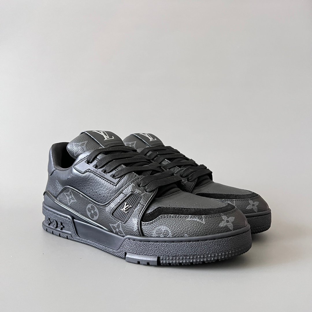 Aurora Custom Louis Vuitton Trainer "Triple Black Monogram" (1:1 Deconstructed) - Image 3