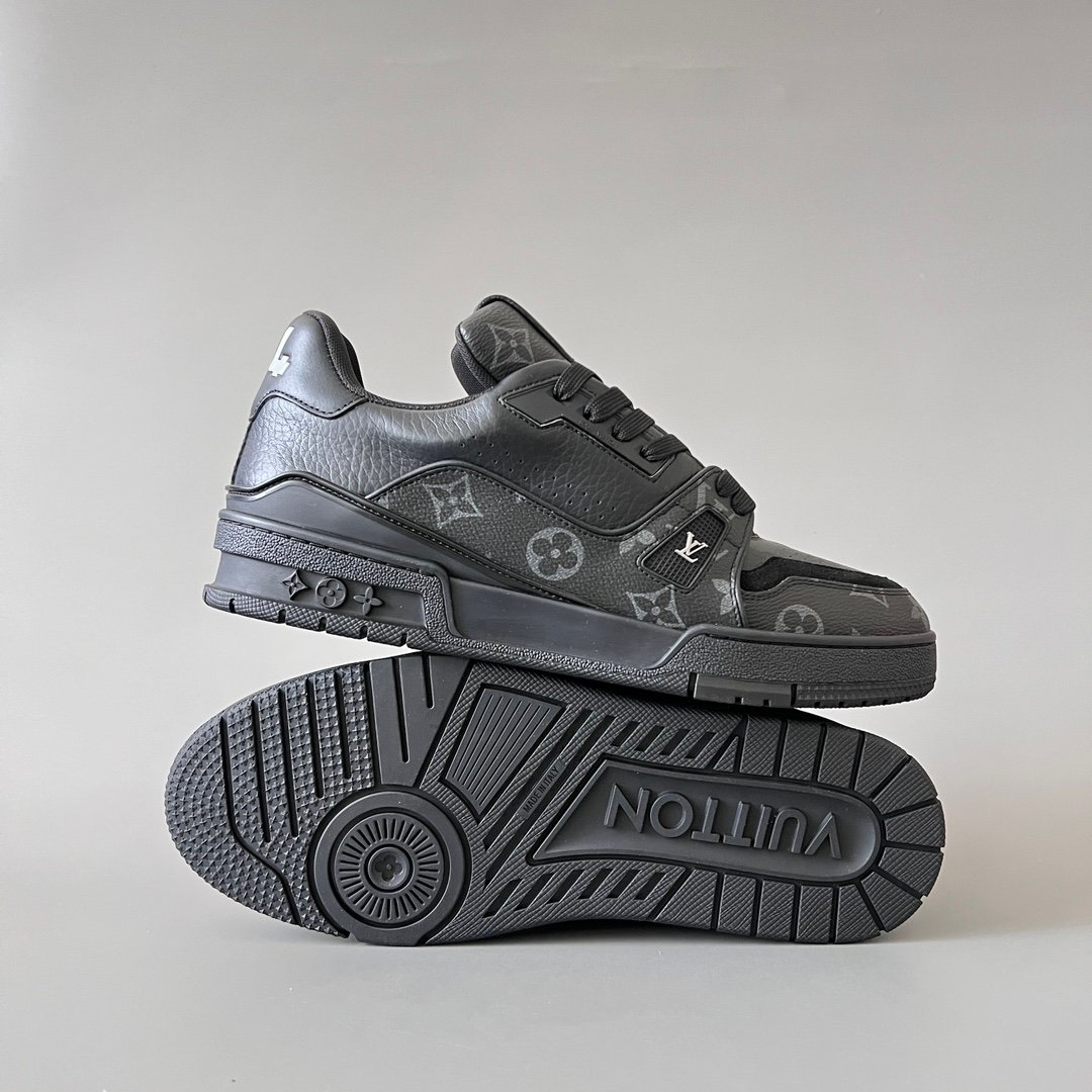 Aurora Custom Louis Vuitton Trainer "Triple Black Monogram" (1:1 Deconstructed) - Image 6