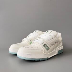 Aurora Custom Louis Vuitton Trainer "Mint Green Studs" (1:1 Deconstructed)