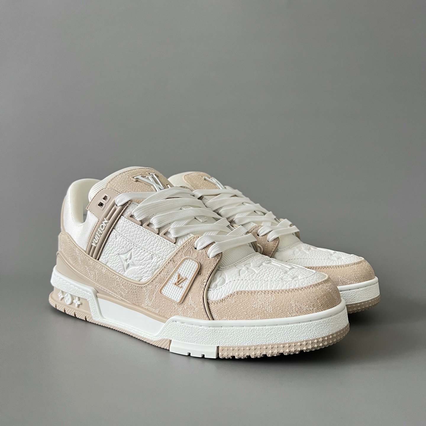 Aurora Custom Louis Vuitton Trainer "Sand Beige Monogram" (1:1 Deconstructed / Unisex) - Image 3