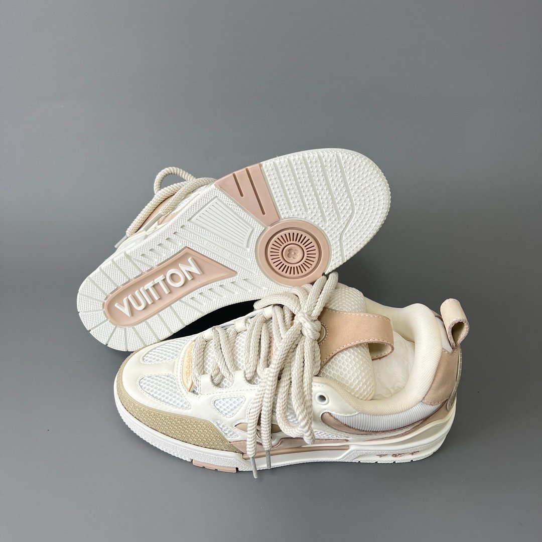 Aurora Custom Louis Vuitton Skate Sneaker "Beige Cream" (1:1 Deconstructed / Unisex) - Image 6