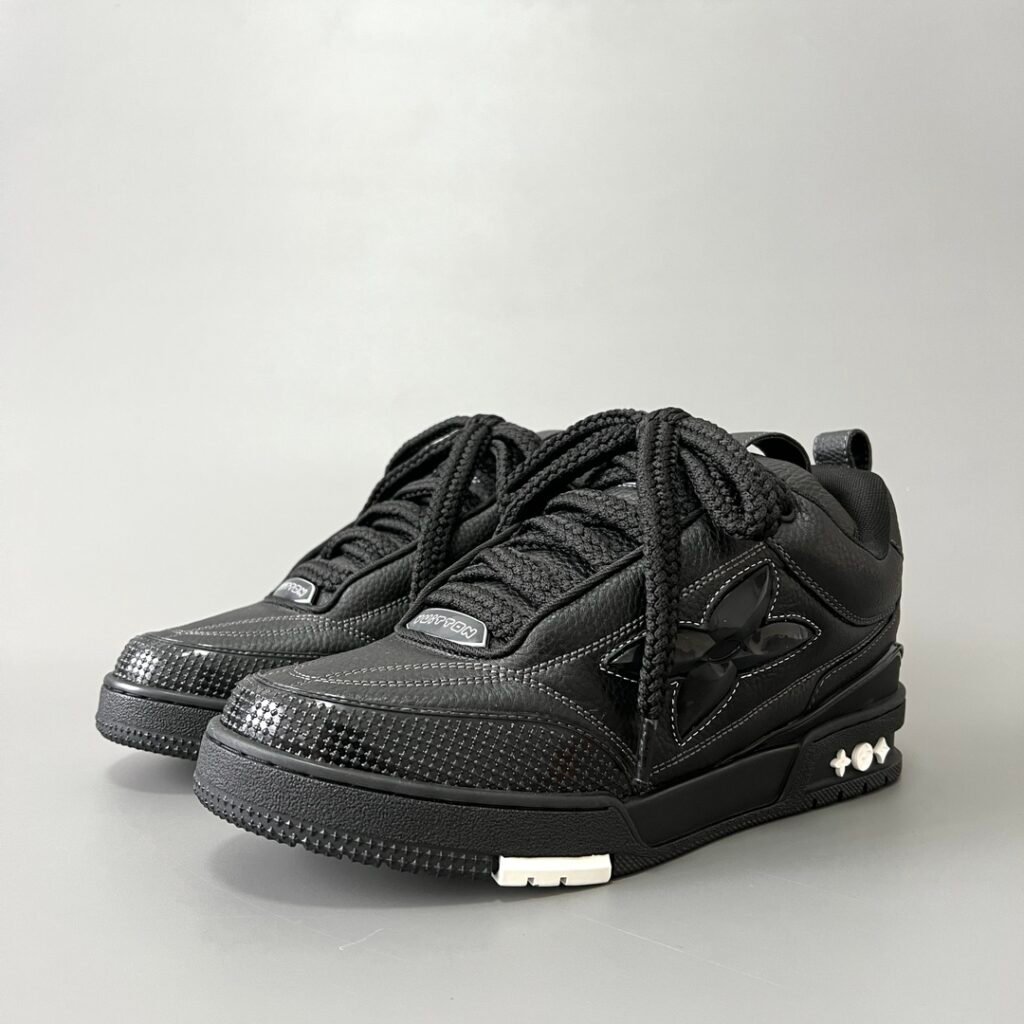 Aurora Custom Louis Vuitton Skate "Shadow Black" (1:1 Deconstructed)
