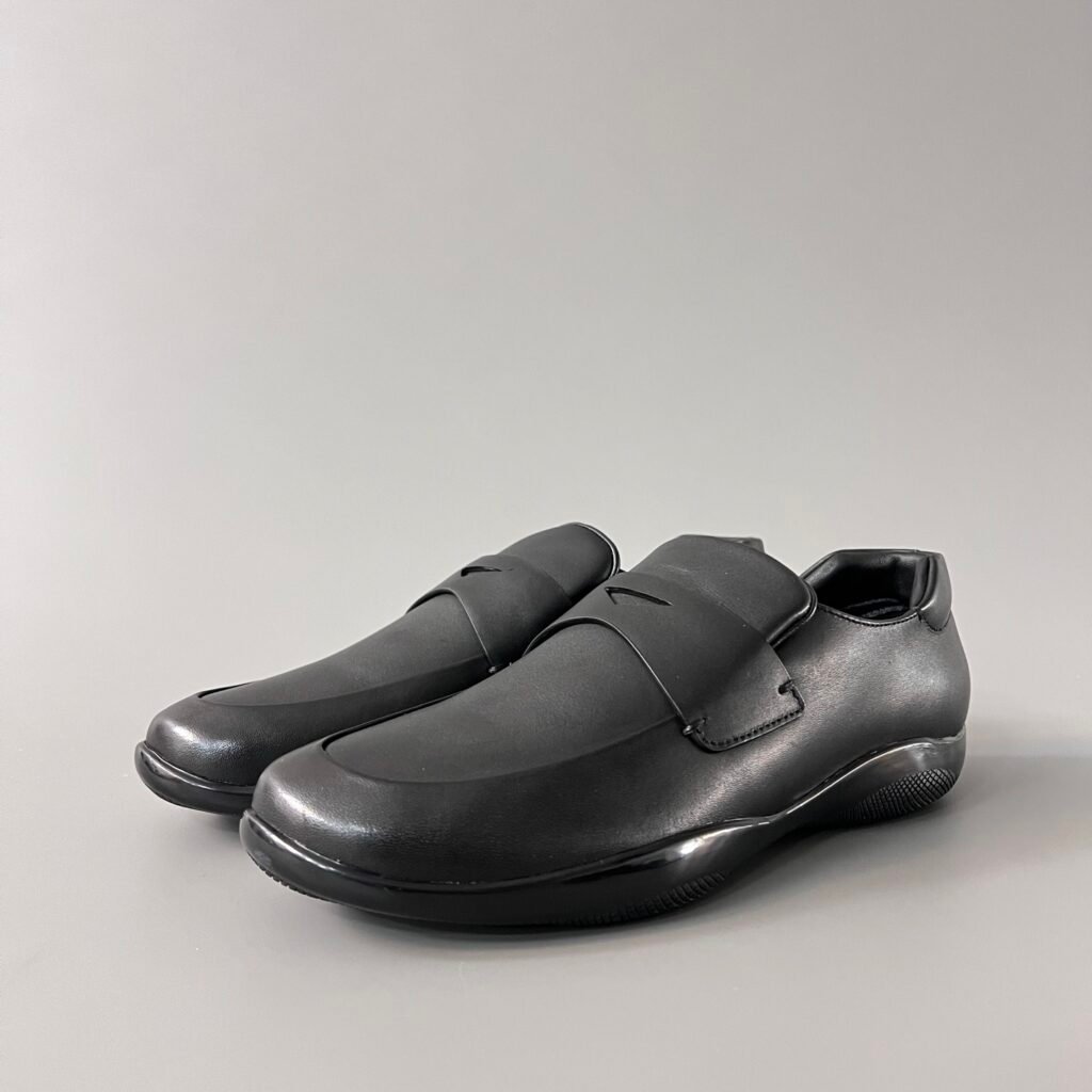 Aurora Custom PRADA Toblach Calfskin Slip-on Loafers (1:1 Deconstructed)