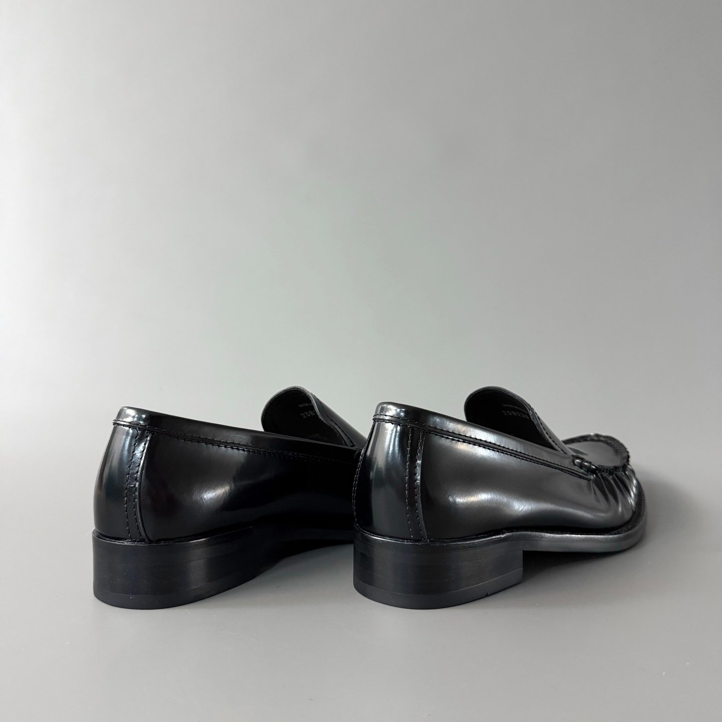 Aurora Custom PRADA Ruched Brushed Leather Loafers (1:1 Deconstructed) - Image 4