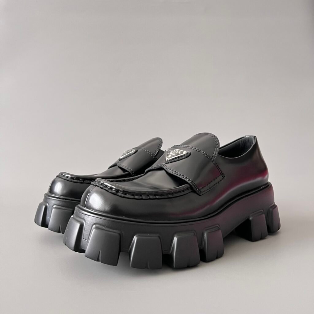 Aurora Custom PRADA Monolith "Chunky Lug" Loafers (1:1 Deconstructed)