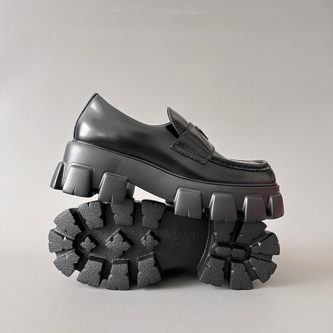 Aurora Custom PRADA Monolith "Chunky Lug" Loafers (1:1 Deconstructed) - Image 6