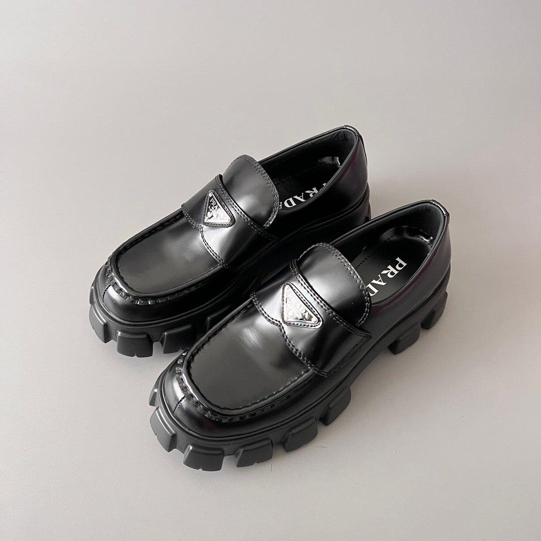 Aurora Custom PRADA Monolith "Chunky Lug" Loafers (1:1 Deconstructed) - Image 8