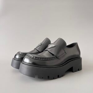 Aurora Custom PRADA Monolith "Puffy Ridge" Loafers (1:1 Deconstructed)