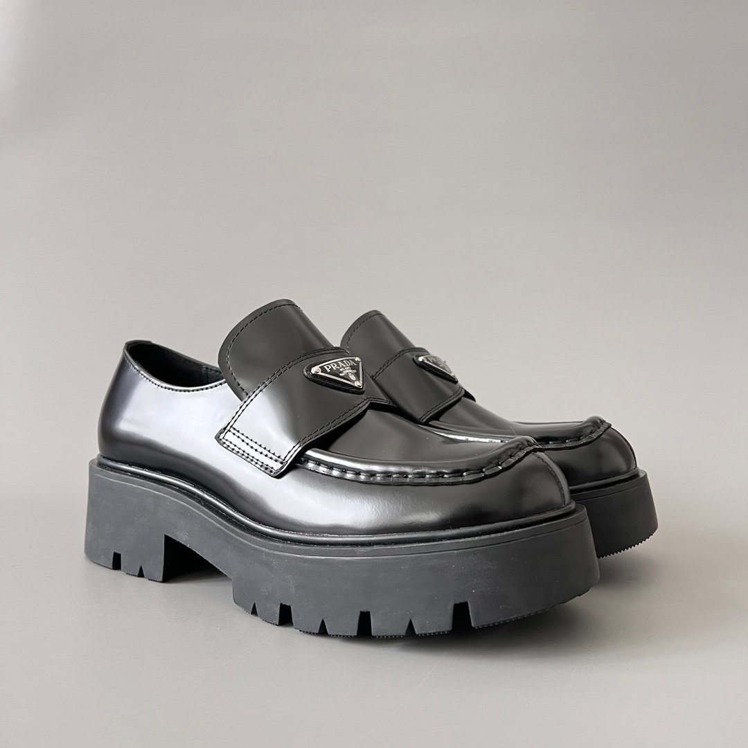 Aurora Custom PRADA Monolith "Puffy Ridge" Loafers (1:1 Deconstructed) - Image 3