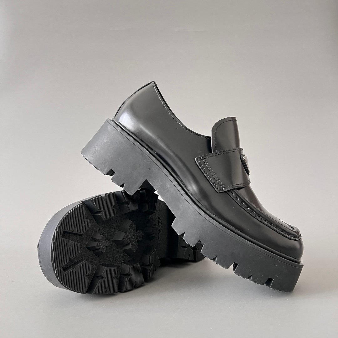 Aurora Custom PRADA Monolith "Puffy Ridge" Loafers (1:1 Deconstructed) - Image 7