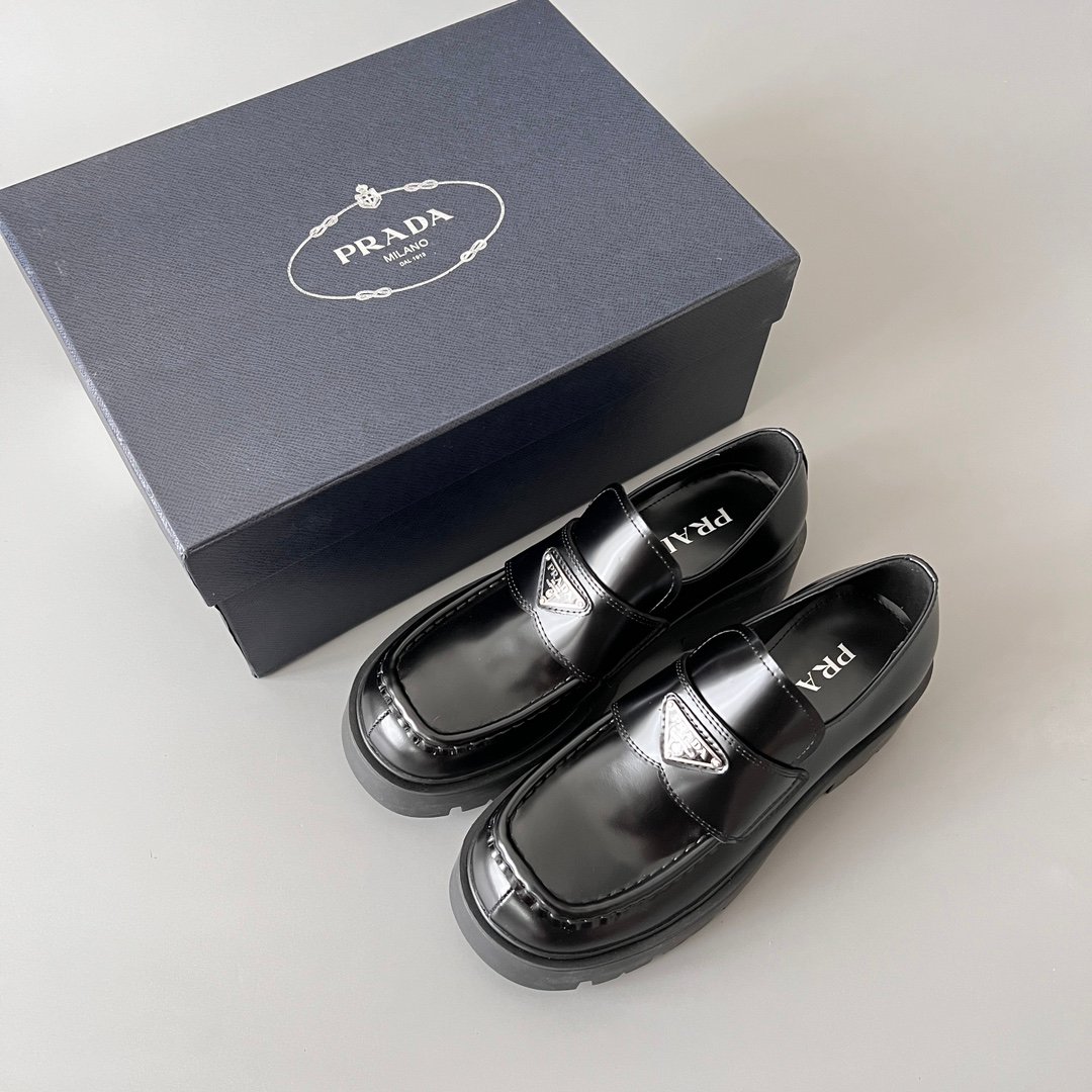 Aurora Custom PRADA Monolith "Puffy Ridge" Loafers (1:1 Deconstructed) - Image 9