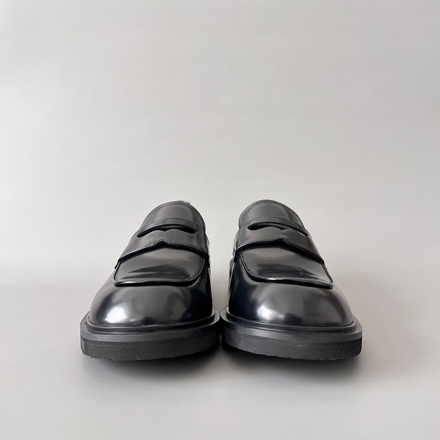 Aurora Custom PRADA Puffy-Piping Brushed Leather Loafers (1:1 Deconstructed) - Image 2