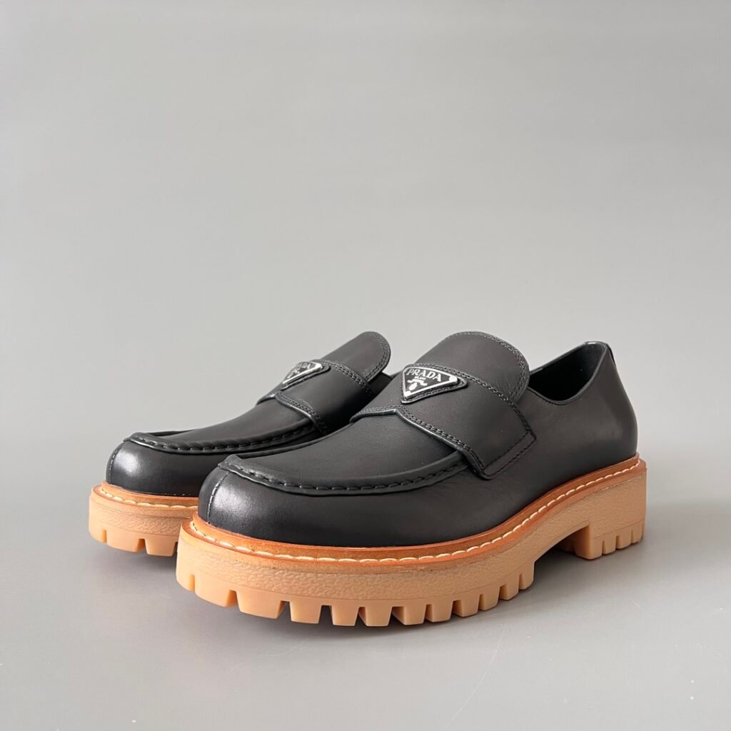 Aurora Custom PRADA Monolith "Gum Sole" Loafers (1:1 Deconstructed)
