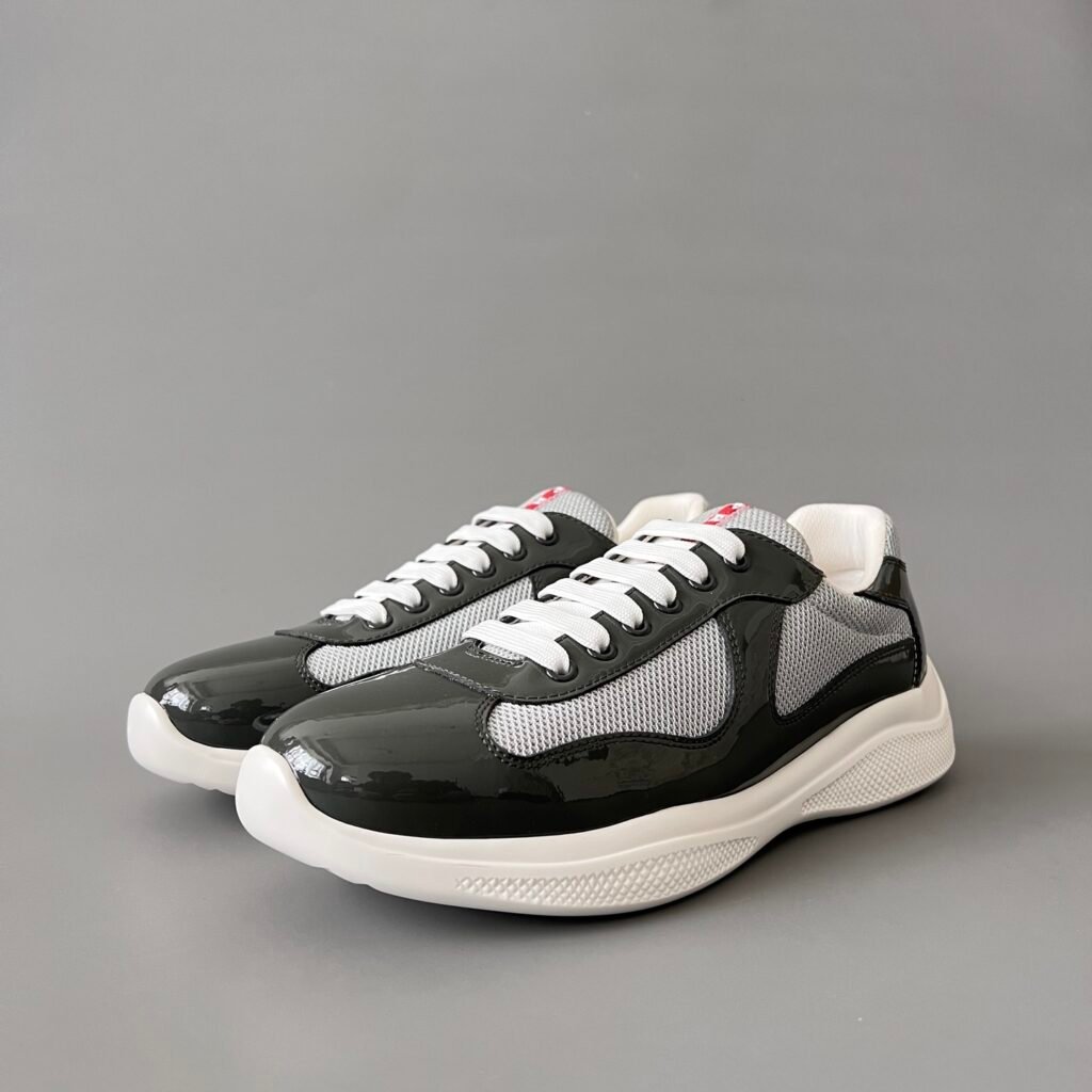Aurora Custom PRADA America's Cup Sneaker - Anthracite Grey & Mesh (1:1 Deconstructed)