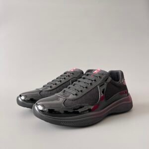 Aurora Custom PRADA America's Cup Sneaker - Triple Black Mesh (1:1 Deconstructed)