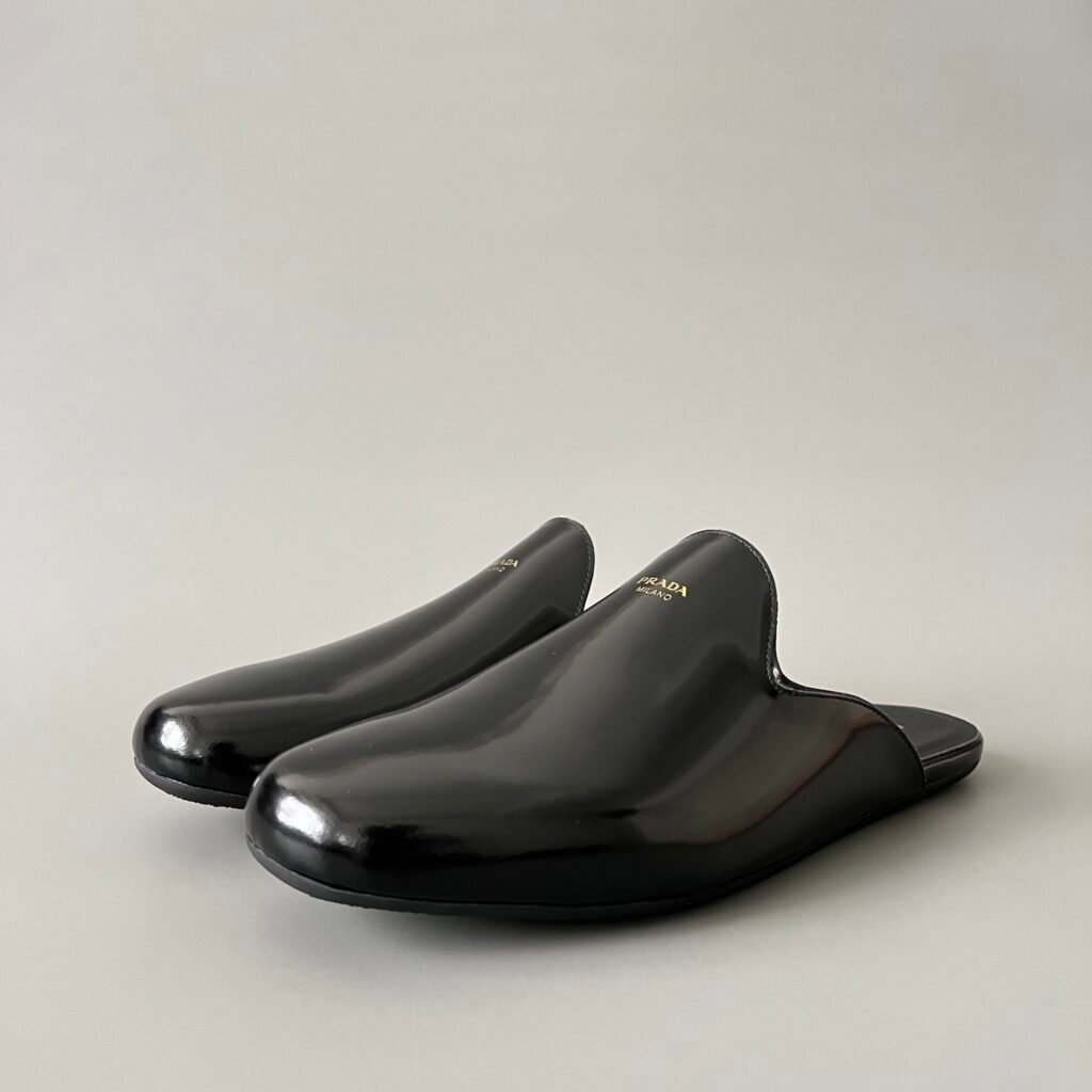 Aurora Custom PRADA Brushed Leather Mocassini Mules (1:1 Deconstructed)