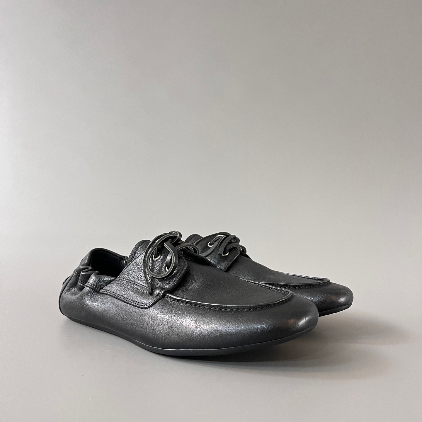 Aurora Custom PRADA Shuffle "Vintage" Leather Loafers (1:1 Deconstructed) - Image 3