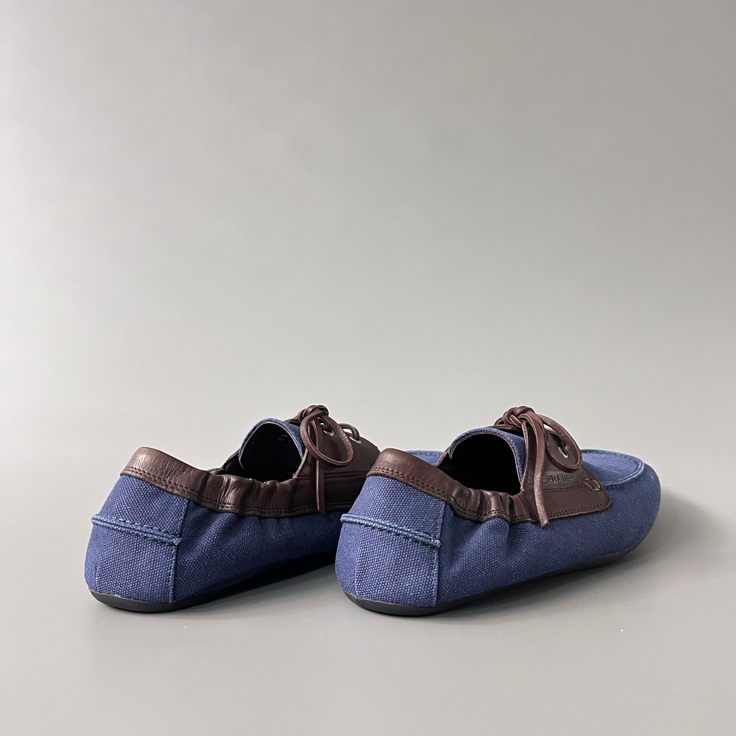 Aurora Custom PRADA Shuffle Canvas & Leather Loafers (1:1 Deconstructed) - Image 4