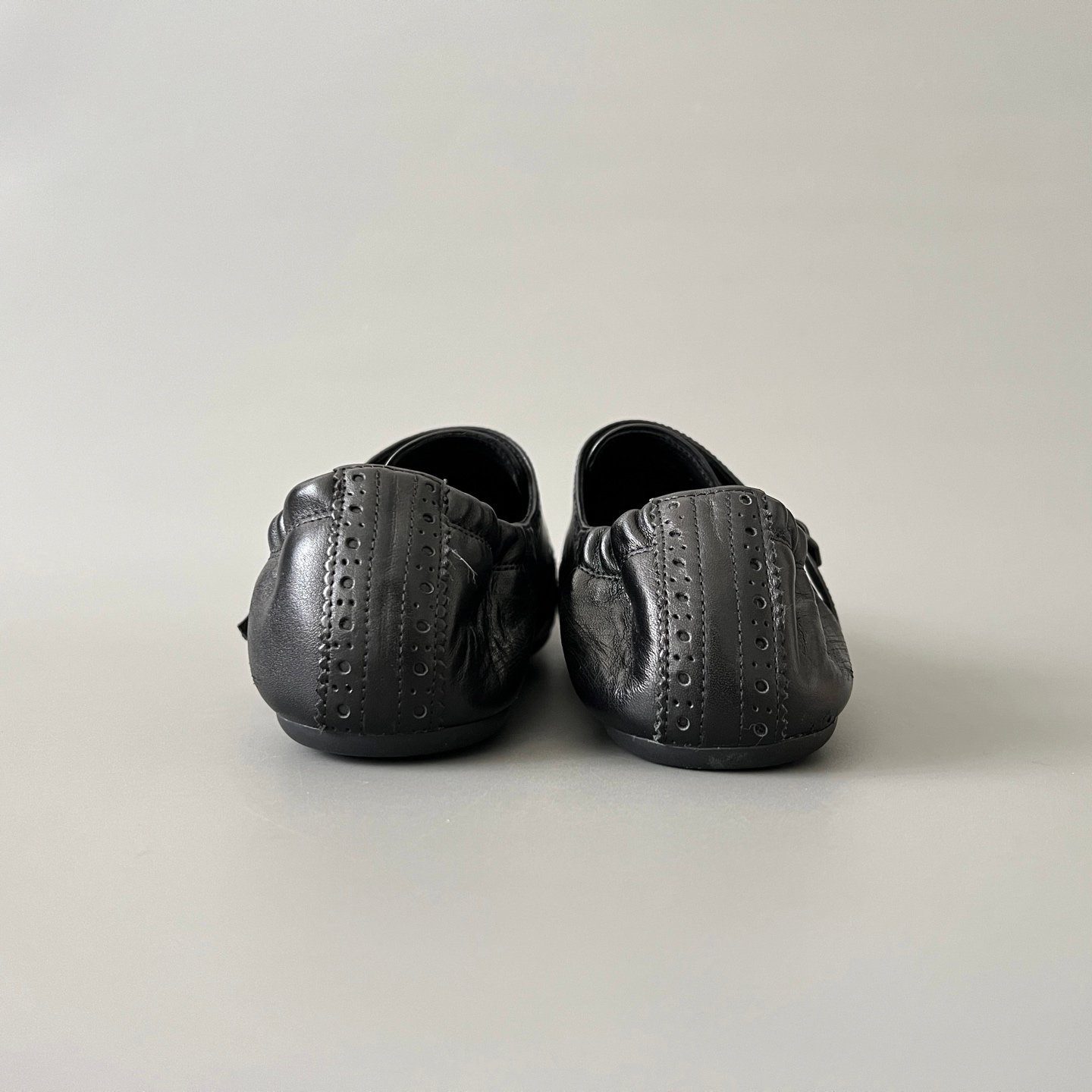Aurora Custom PRADA Shuffle Double Monk Loafers - Distressed Black (1:1 Deconstructed) - Image 5