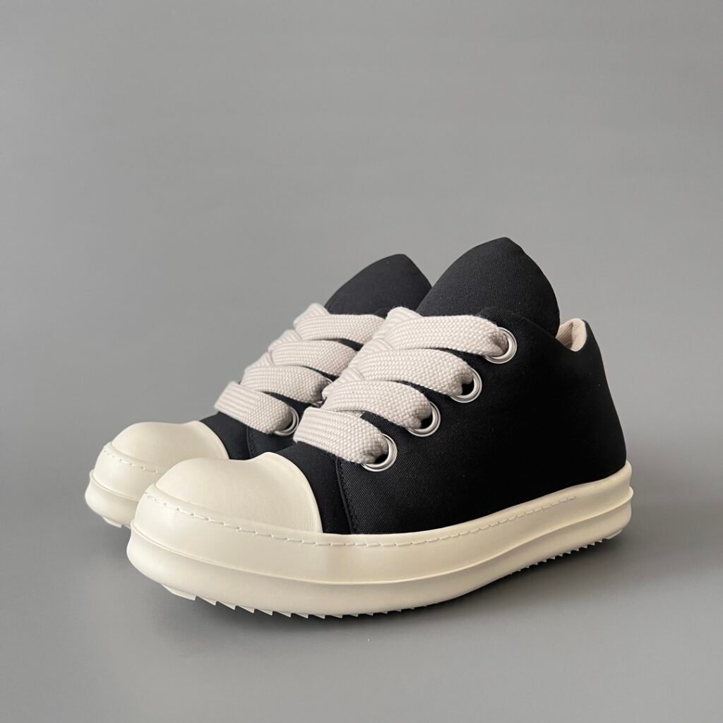 Aurora Custom Rick Owens DRKSHDW Jumbo Lace Low - "Bread" Canvas Sneaker (1:1 Deconstructed)