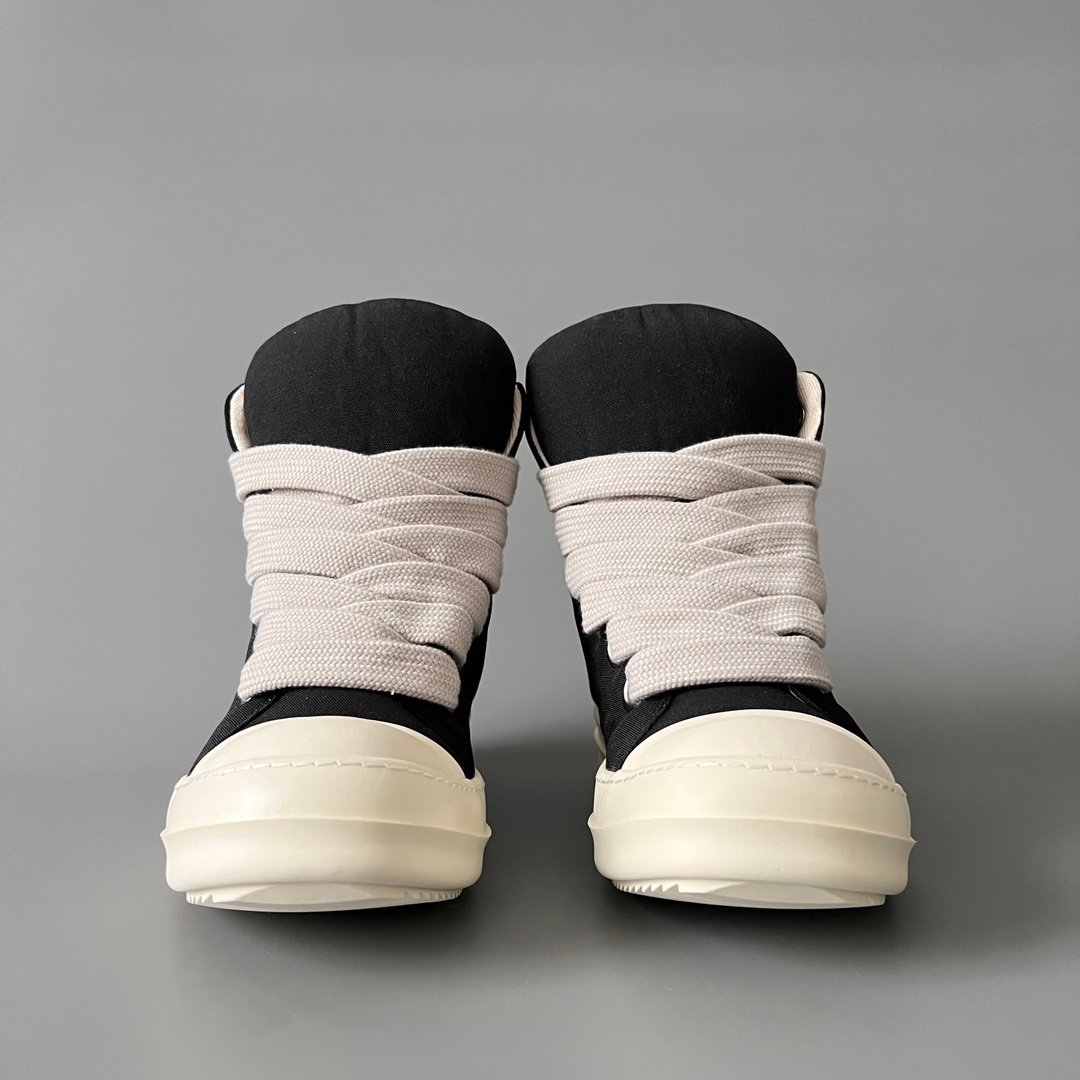 Aurora Custom Rick Owens DRKSHDW Jumbo Lace High - "Bread" Canvas Sneaker (1:1 Deconstructed) - Image 2