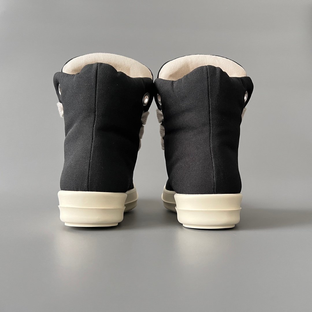 Aurora Custom Rick Owens DRKSHDW Jumbo Lace High - "Bread" Canvas Sneaker (1:1 Deconstructed) - Image 4