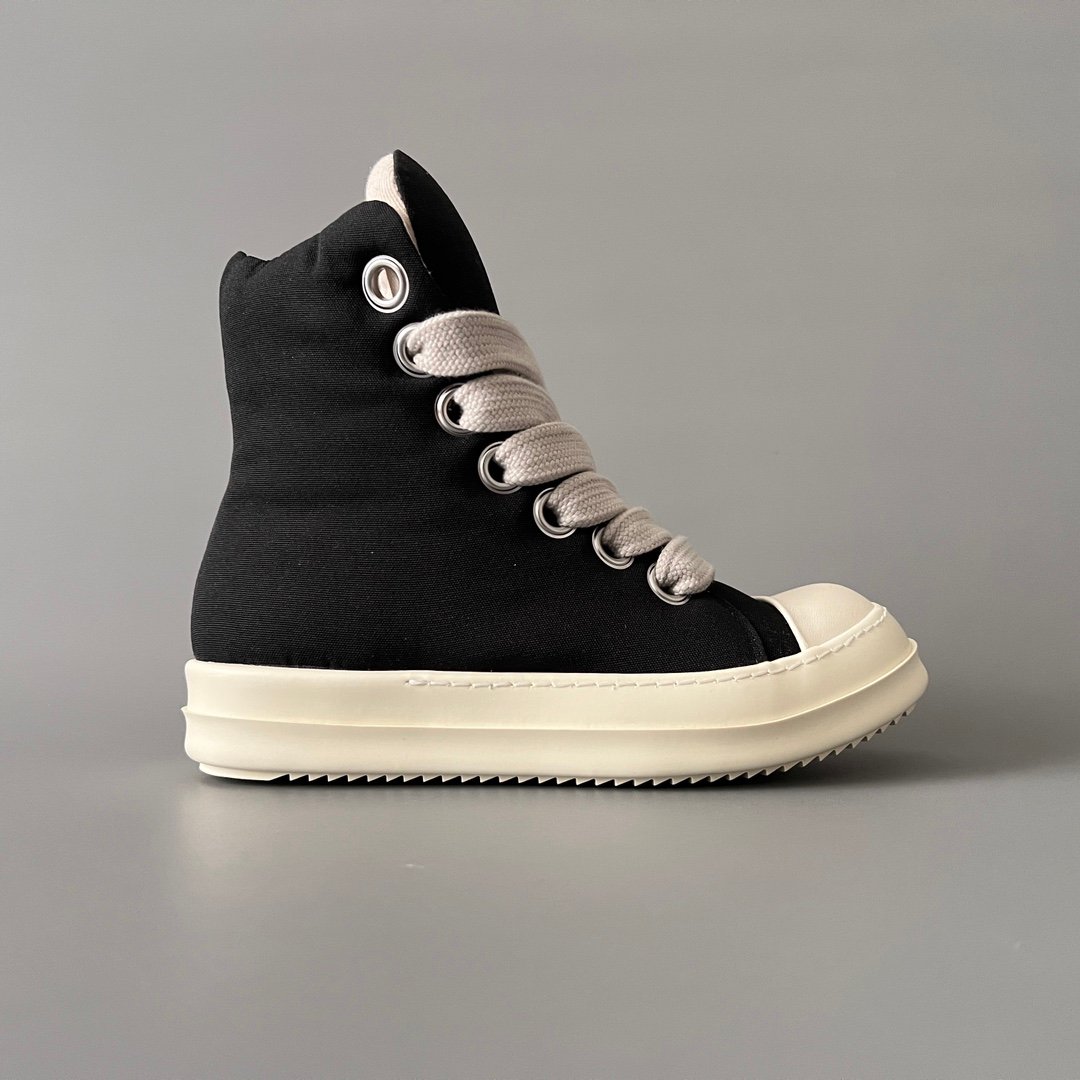 Aurora Custom Rick Owens DRKSHDW Jumbo Lace High - "Bread" Canvas Sneaker (1:1 Deconstructed) - Image 6