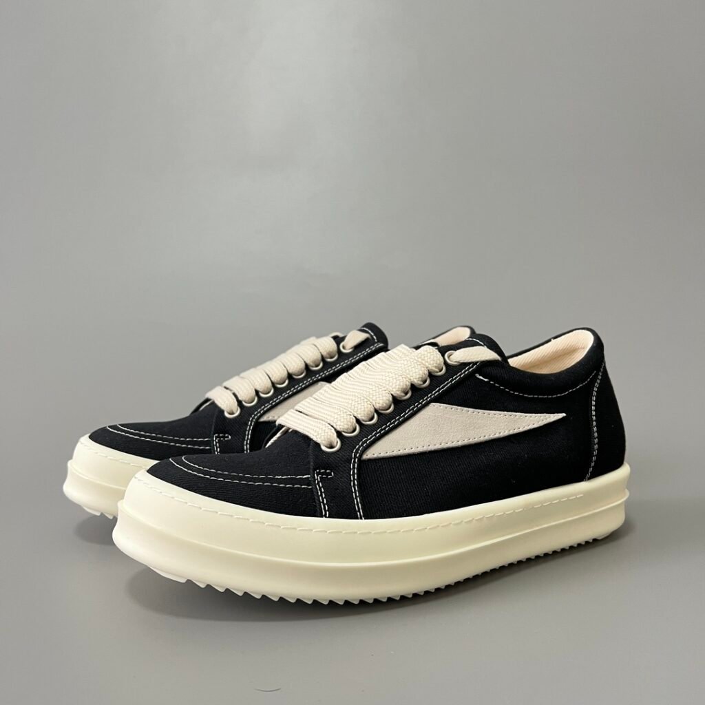 Aurora Custom Rick Owens DRKSHDW Vintage Low Canvas Sneaker (1:1 Deconstructed)
