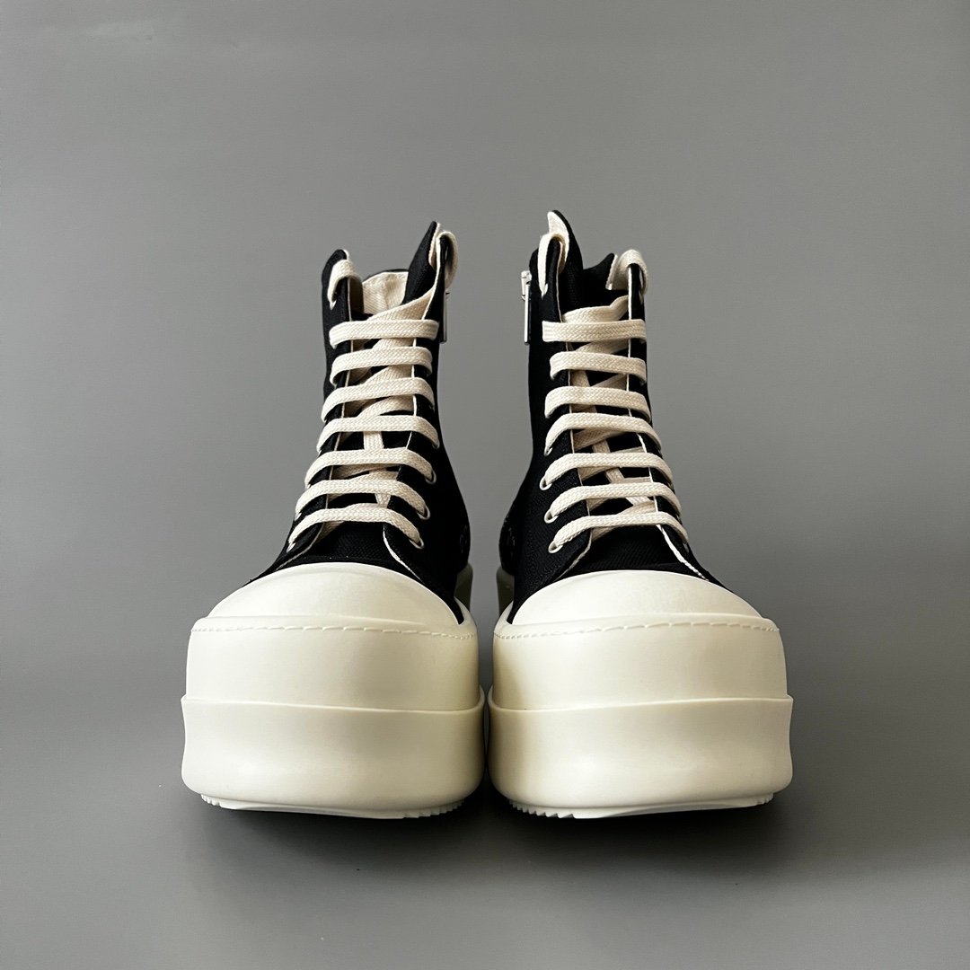 Aurora Custom Rick Owens DRKSHDW Double Bumper High-Top - Heavy Duty Canvas (1:1 Deconstructed) - Image 2