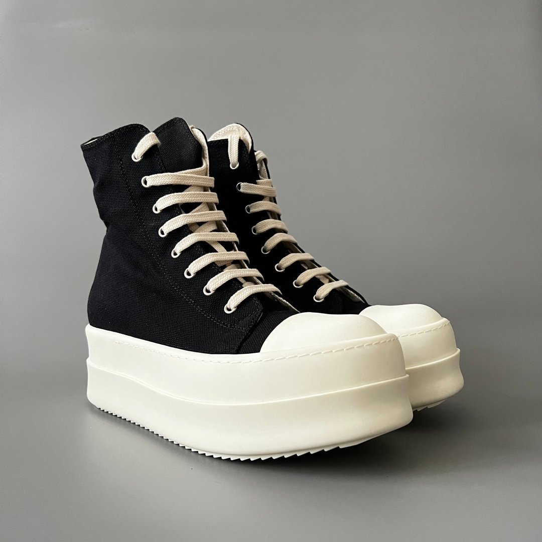 Aurora Custom Rick Owens DRKSHDW Double Bumper High-Top - Heavy Duty Canvas (1:1 Deconstructed) - Image 3