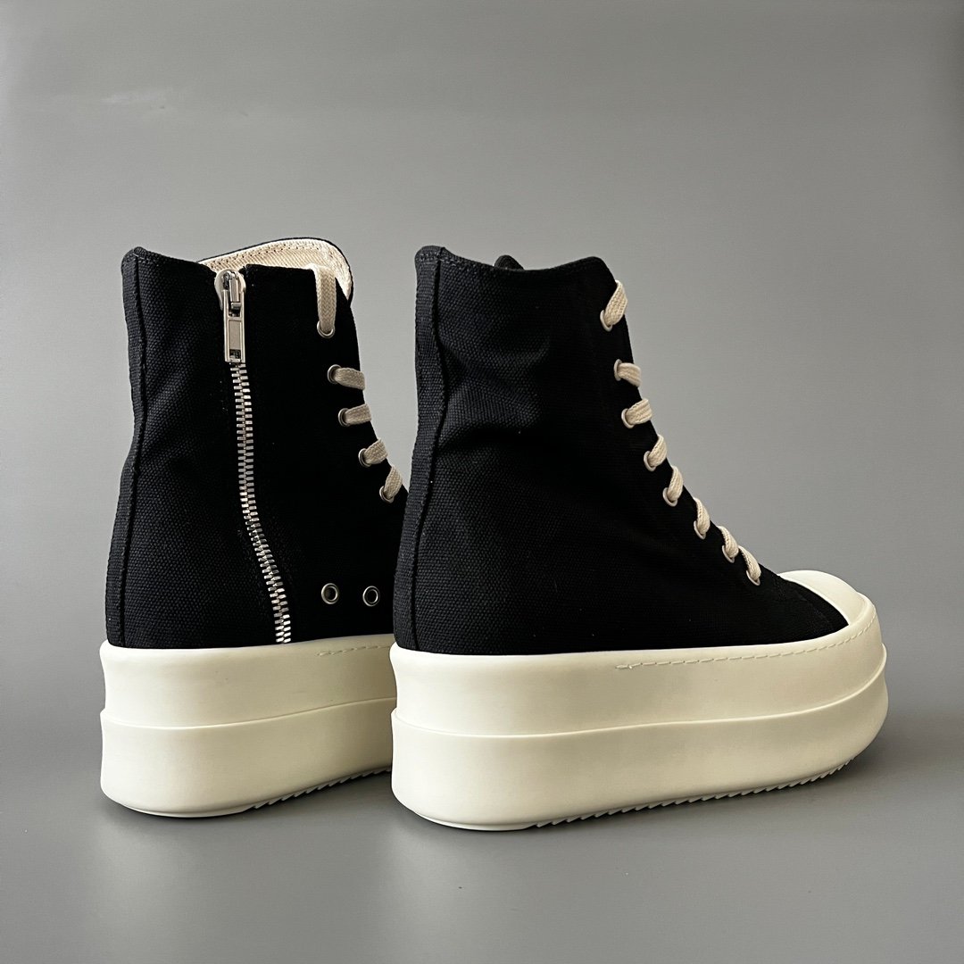 Aurora Custom Rick Owens DRKSHDW Double Bumper High-Top - Heavy Duty Canvas (1:1 Deconstructed) - Image 4
