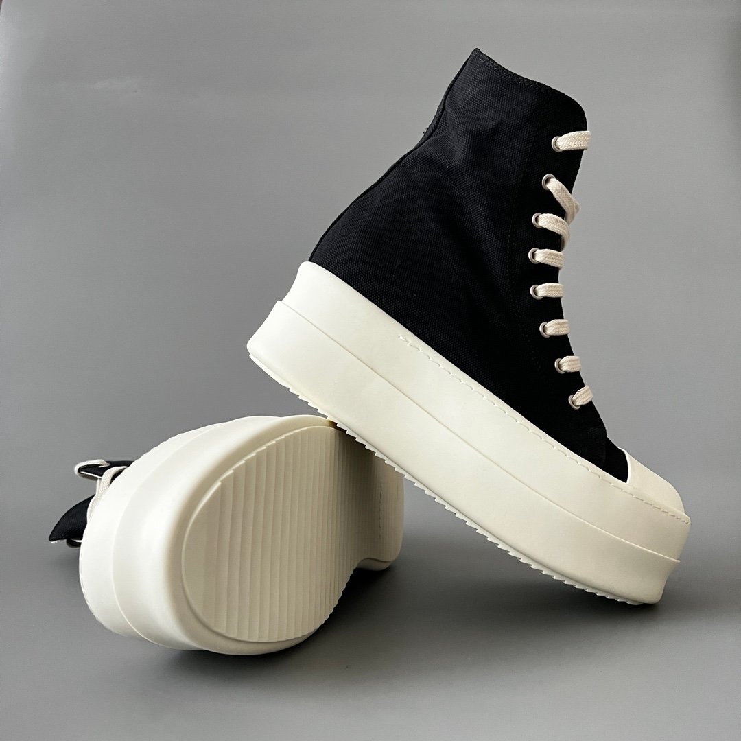 Aurora Custom Rick Owens DRKSHDW Double Bumper High-Top - Heavy Duty Canvas (1:1 Deconstructed) - Image 7